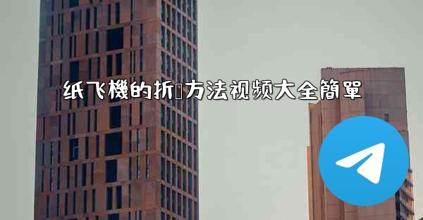 纸飞機的折叠方法视频大全簡單