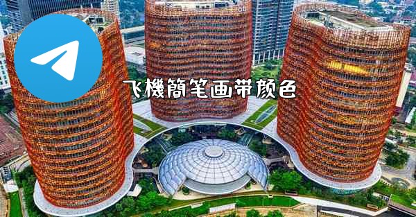 飞機簡笔画带颜色