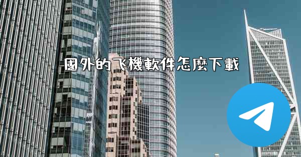 國外的飞機軟件怎麼下載