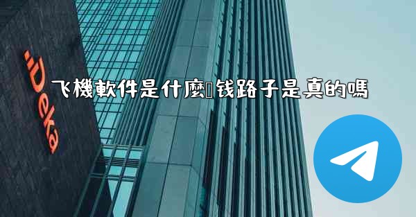 飞機軟件是什麼赚钱路子是真的嗎