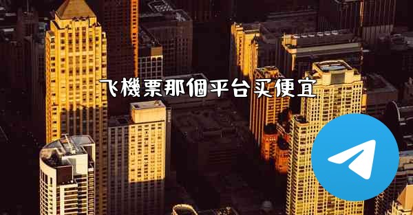 飞機票那個平台买便宜