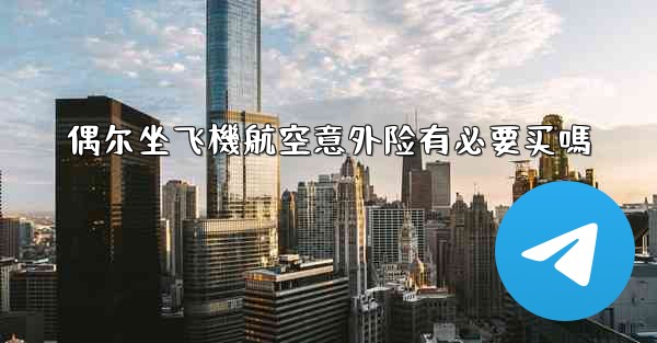 偶尔坐飞機航空意外险有必要买嗎