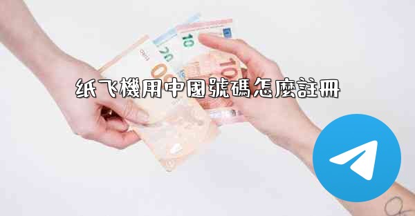 纸飞機用中國號碼怎麼註冊