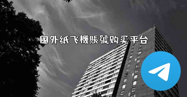 國外纸飞機賬號购买平台