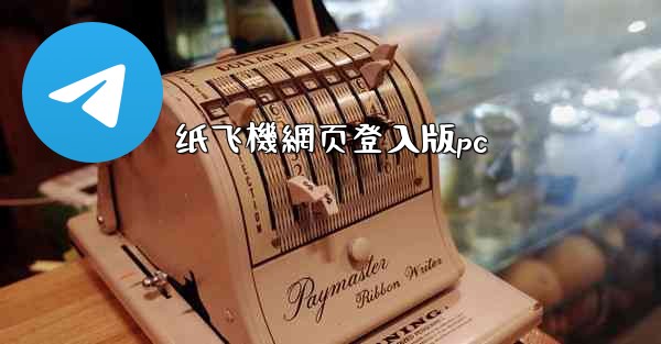 纸飞機網页登入版pc