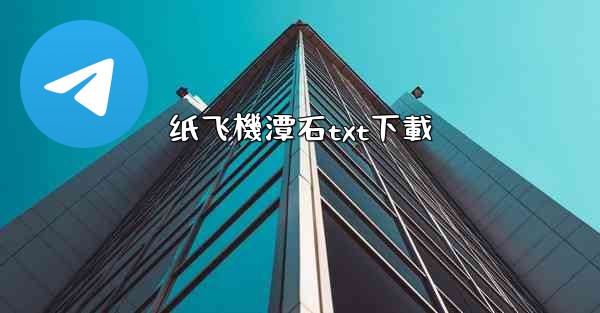 纸飞機潭石txt下載