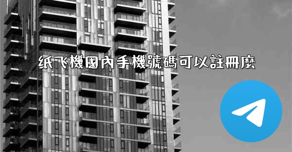 纸飞機國內手機號碼可以註冊麼