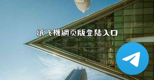 纸飞機網页版登陆入口