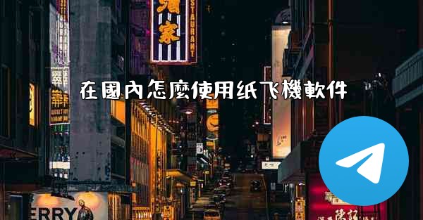 在國內怎麼使用纸飞機軟件