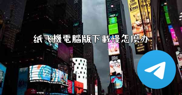 纸飞機電腦版下載慢怎麼办